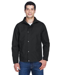 Harriton M705 - Adult Auxiliary Canvas Work Jacket Negro