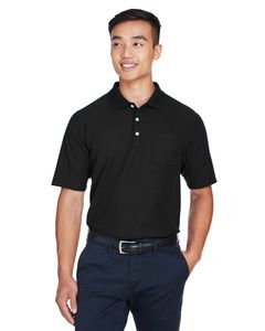 Devon & Jones DG150P - Men's DRYTEC20 Performance Pocket Polo Negro