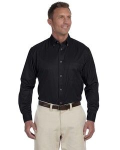 Harriton M500T - Mens Tall Easy Blend Long-Sleeve Twill