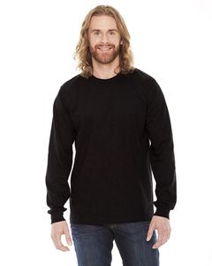 American Apparel 2007 - Unisex Fine Jersey Long-Sleeve T-Shirt Negro
