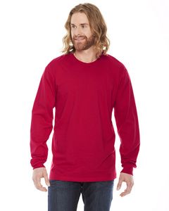 American Apparel 2007 - Unisex Fine Jersey Long-Sleeve T-Shirt Rojo