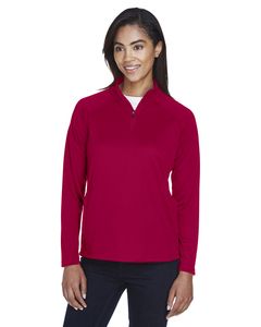 Devon & Jones DG440W - Ladies Stretch Tech-Shell® Compass Quarter-Zip Rojo