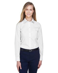 Devon & Jones D620W - Ladies Crown Collection Solid Broadcloth Blanco