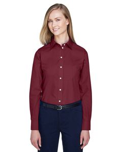 Devon & Jones D620W - Ladies Crown Collection Solid Broadcloth Borgoña