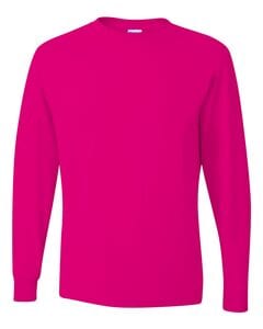 JERZEES 29LSR - Heavyweight Blend™ 50/50 Long Sleeve T-Shirt Cyber Pink