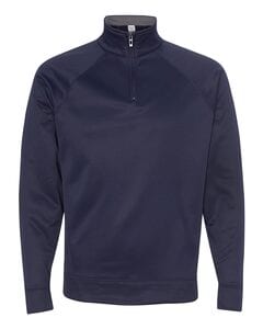 JERZEES PF95MR - 100% Polyester Fleece Quarter-Zip Cadet Collar Sweatshirt J. Navy