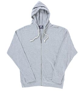 J. America J8872 - Adult Tri-Blend Fleece Full-Zip Hood