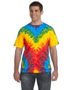 Colortone T1001 - Remera multicolor teñida para adultos Woodstock