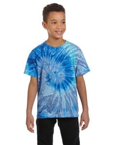 Colortone T1001Y - Remera teñida multicolor para jóvenes Blue Jerry