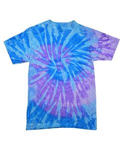 Colortone T1001Y - Remera teñida multicolor para jóvenes Spiral Blue/ Lavender