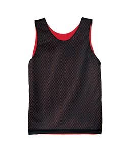 A4 N2206 - Youth Reversible Mesh Tank Shirt Negro / Rojo