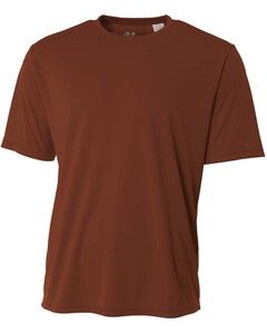 A4 N3142 - Remera de hombre de manga corta Cooling Performance  Texas Naranja