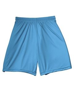 A4 N5244 - Adult 7" Inseam Cooling Performance Shorts Lt Blue