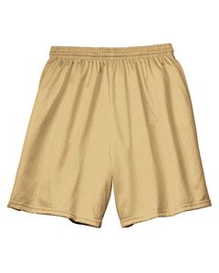 A4 N5293 - Shorts de malla de tricot con forro de entrepierna de 7" para adultos  Vegas de Oro
