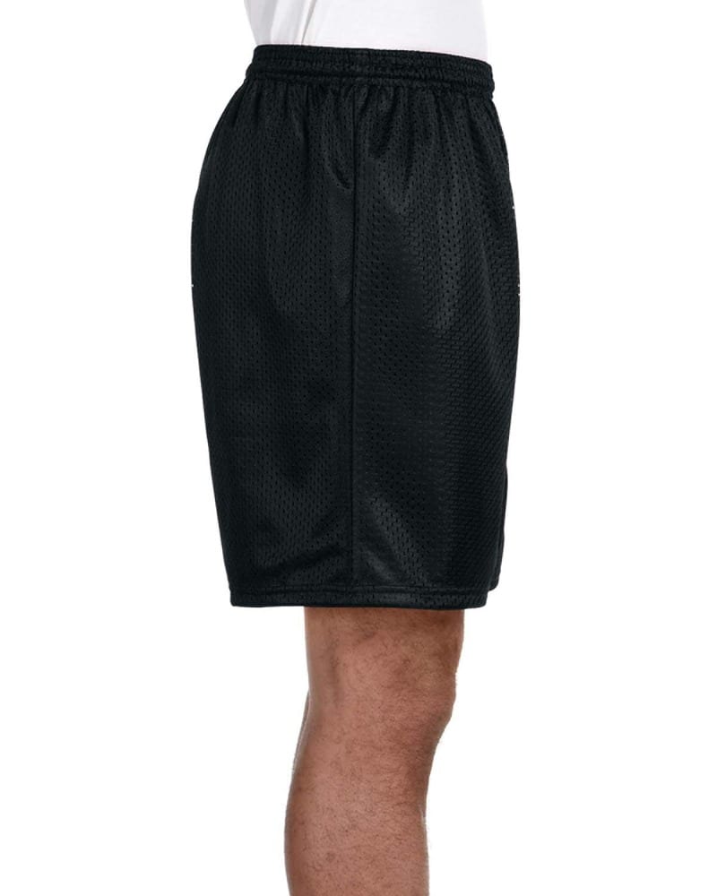 A4 N5293 - Shorts de malla de tricot con forro de entrepierna de 7" para adultos 