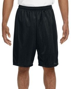 A4 N5296 - Shorts  de malla de tricot con entrepierna de 9" Negro
