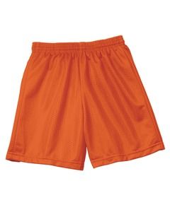 A4 NB5301 - Short de malla de tricot con entrepierna de 6" para niños Athletic Orange