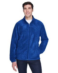 Harriton M990 - Men's 8 oz. Full-Zip Fleece True Royal