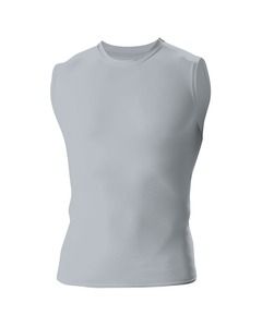 A4 N2306 - Men's Compression Muscle Shirt Plata