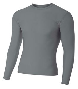A4 N3133 - Long Sleeve Compression Crew Shirt Grafito