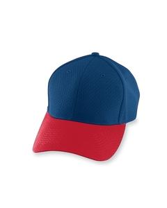 Augusta 6235 - Athletic Mesh Cap Navy/Red