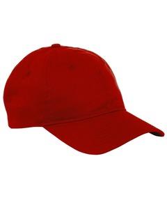 Big Accessories BX880 - 6-Panel Twill Unstructured Cap Rojo