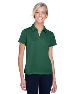 Harriton M353W - Ladies Double Mesh Sport Shirt Verde oscuro