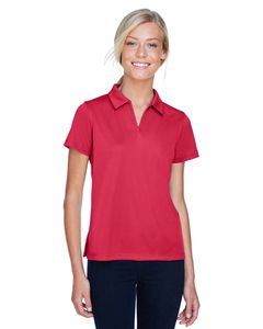 Harriton M353W - Ladies Double Mesh Sport Shirt Rojo