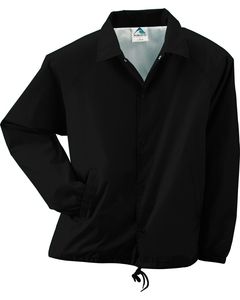 Augusta 3101 - Youth Lined Nylon Coach's Jacket Negro