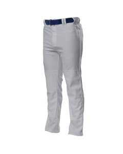A4 N6162 - Pro Style Open Bottom Baggy Cut Baseball Pants Gris