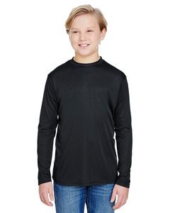 A4 NB3165 - Youth Long Sleeve Cooling Performance Crew Shirt Negro