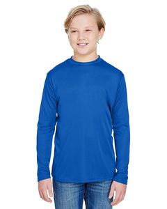 A4 NB3165 - Youth Long Sleeve Cooling Performance Crew Shirt Real Azul