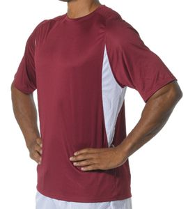 A4 NB3181 - Youth Cooling Performance Color Blocked Shorts Sleeve Crew Shirt