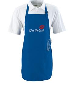 Augusta 4350 - Full Length Apron With Pockets Real Azul