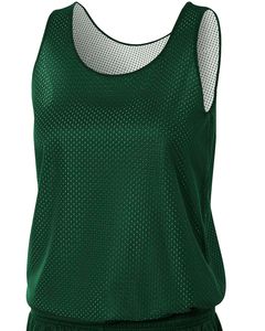 A4 NW1000 - Ladies Reversible Mesh Tank Top Hunter/White