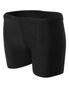 A4 NW5313 - Ladies 4" Inseam Compression Shorts Negro