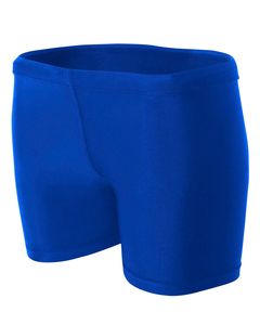A4 NW5313 - Ladies 4" Inseam Compression Shorts Real Azul