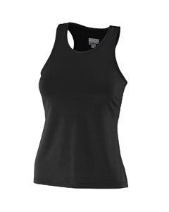 Augusta 1203 - Girls Polyestyer Spandex Racer Tank Negro