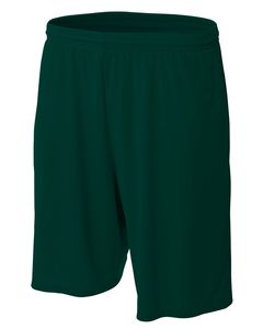 A4 N5338 - Men's 9" Inseam Pocketed Performance Shorts Verde bosque