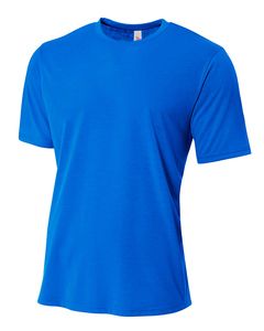 A4 NB3264 - Youth Shorts Sleeve Spun Poly T-Shirt Real Azul