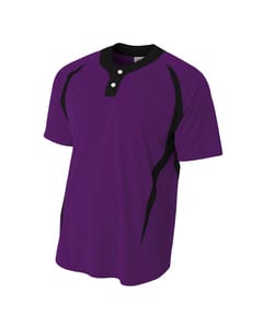 A4 NB4229 - Youth 2-Button Color Blocked Jersey
