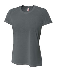 A4 NW3264 - Ladies Shorts Sleeve Spun Poly T-Shirt Grafito