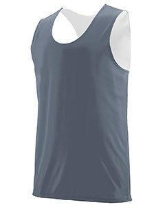 Augusta 149 - Youth Wicking Polyester Reversible Sleeveless Jersey Graphite/White