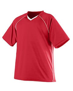 Augusta 214 - Adult Wicking Polyester V-Neck Jersey with Contrast Piping