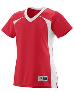 Augusta 263 - Girls Polyester Mesh V-Neck Short-Sleeve Jersey