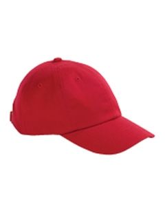 Big Accessories BX001Y - Youth 6-Panel Brushed Twill Unstructured Cap Rojo