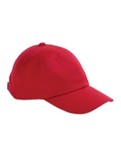 Big Accessories BX001 - 6-Panel Brushed Twill Unstructured Cap Rojo