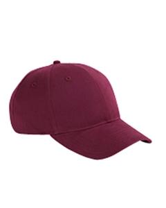 Big Accessories BX002 - 6-Panel Brushed Twill Structured Cap Granate