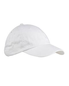 Big Accessories BX005 - 6-Panel Washed Twill Low-Profile Cap Blanco