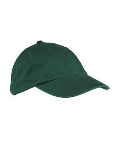 Big Accessories BX005 - 6-Panel Washed Twill Low-Profile Cap Verde oscuro